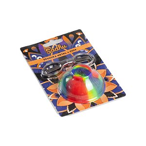 Kit Tesoura + Cuia Sadhu - Vemelho, Amarelo e Azul