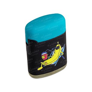 Isqueiro Maçarico Zengaz Banana de Ferias- Mix Preto e Azul