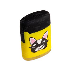 Isqueiro Maçarico Zengaz Cachorro De Óculos - Mix Amarelo e Preto