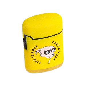 Isqueiro Maçarico Zengaz Dog Smoking - Amarelo