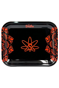 Bandeja de Metal Grande Sadhu - Mix Laranja e Preto II