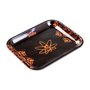 Bandeja de Metal Grande Sadhu - Mix Laranja e Preto II