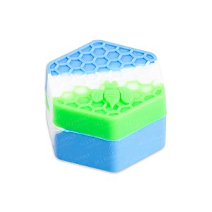 Slick Container Colméia 26 ml - Mix Azul Claro, Branco e Verde