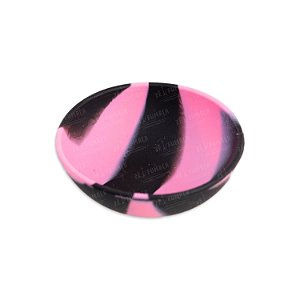 Cuia de Silicone Mini - Mix Preto e Rosa