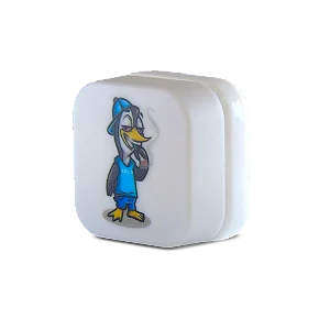 Pote Hermético Gelo 9 ml - Branco (Pinguin)
