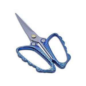 Tesoura Na Boa Big Butterfly - Azul