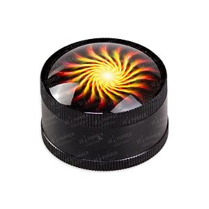 Dichavador de Metal Lente - Mix Preto, Amarelo e Vermelho