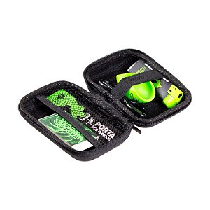 Kit Case Pequeno Porta - Verde e Preto