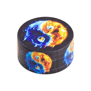 Dichavador de Metal Yin Yang - Mix Azul e Laranja