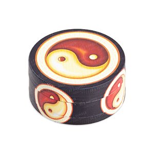 Dichavador de Metal Yin Yang - Preto