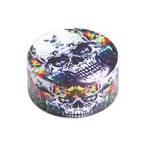 Dichavador de Metal Estampado Caveira- V