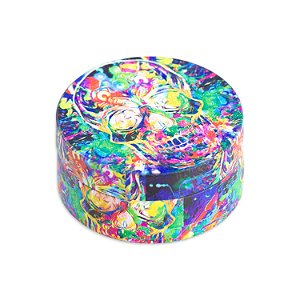 Dichavador de Metal Estampado Caveira- VI