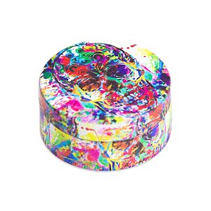 Dichavador de Metal Estampado Caveira- VII