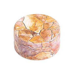 Dichavador de Metal Marmorizado - Marrom