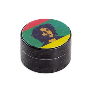Dichavador De Metal Bob Marley Pequeno - Black I