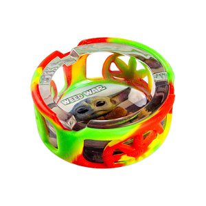 Cinzeiro de Vidro com Silicone - Weed War IX
