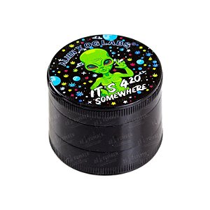 Dichavador de Plástico Alien X OG Labs Preto - It's 4:20 Somewhere