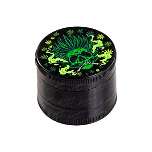 Dichavador de Plástico Skull Preto - Skull Smoking