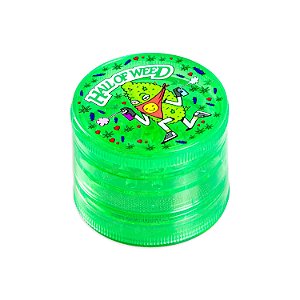 Dichavador de Plástico Hall Of Weed Verde - Grafite Weed