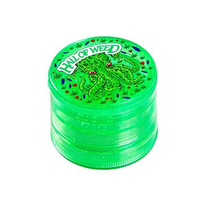 Dichavador de Plástico Hall Of Weed Verde - Polvo