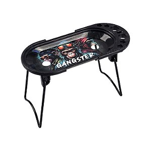 Bandeja De Metal Pequena Oval Com Suporte Estampada - Gangster Trap