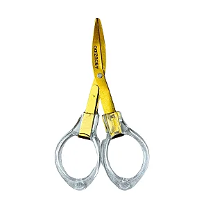 Tesoura Abduzido Dobrável Dry - Dourado