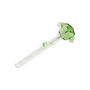 Piteira de Vidro 6 mm Longa - Cubo de Gelo Verde