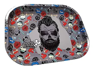 Bandeja de Metal Vintage Old Shool Silver - Bros