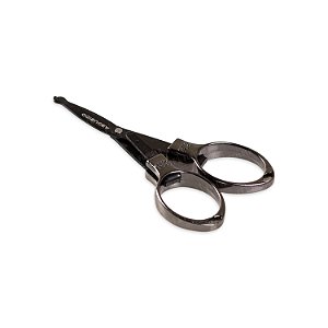 Tesoura Abduzido Dobrável Round Metal - Preto e Preto