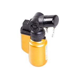 Isqueiro Maçarico WF Metalizado (2 Chama) - Dourado