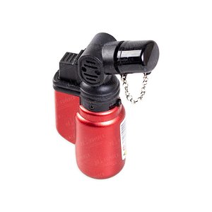 Isqueiro Maçarico WF Metalizado (2 Chama) - Vermelho