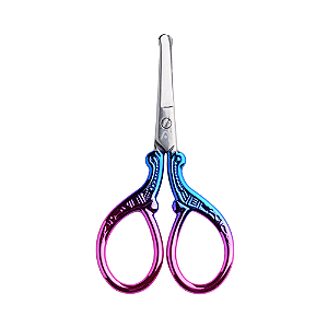 Tesoura Abduzido Hash Round (Sem Ponta) - Mix Azul e Roxo