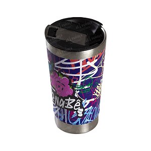 Copo Térmico 473ml Tampa/abridor Aço Inox Premium To Na Bê - Azul Grafite