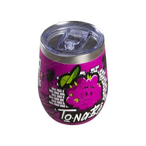 Copo Térmico 360ml c/ Tampa Abre e fecha - Rosa