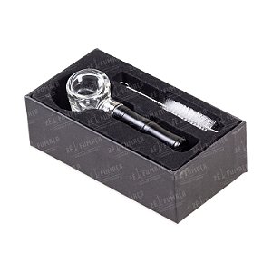 Kit Pipe de Metal e Bowl de Vidro D&K
