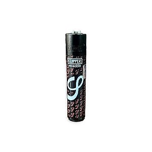Isqueiro Clipper Grande Smoking - Preto