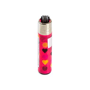 Isqueiro Micro Clipper Pop Pattern - Rosa