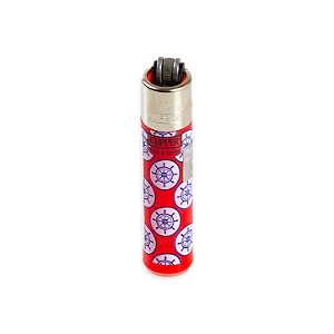 Isqueiro Micro Clipper Marine Pattern - Vermelho