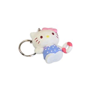 Chaveiro Hello Kitty Silicone Emborrachado – Azul