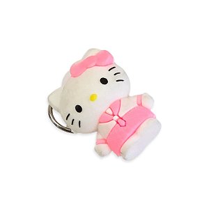 Chaveiro Hello Kitty Silicone Emborrachado – Rosa Claro