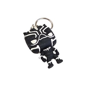 Chaveiro Pantera Negra Silicone Emborrachado