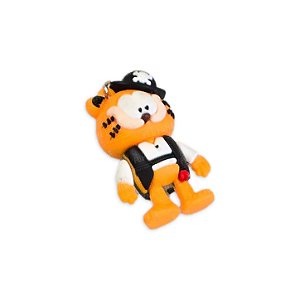 Chaveiro Garfield Silicone Emborrachado