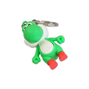 Chaveiro Mario Silicone Emborrachado - Yoshi