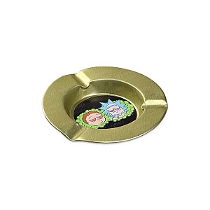 Cinzeiro de Metal Pequeno Dourado - R&M Smoking
