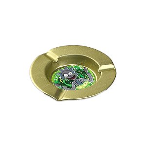 Cinzeiro de Metal Pequeno Dourado - R&M