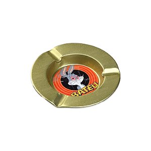 Cinzeiro de Metal Pequeno Dourado - Pernalonga