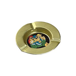 Cinzeiro de Metal Pequeno Dourado - Irmãos Metralha