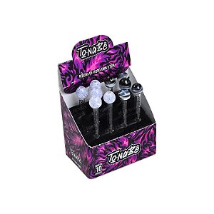 Piteira de Vidro Tonabê Bolinha - Display com 10 Unidades