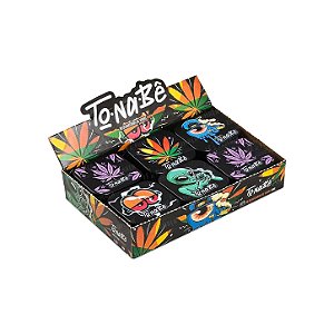 Slick de Vidro Tonabê 9 ml com Divisória Preto - Display com 6