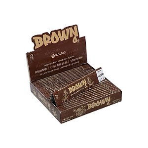 Seda O2 Brown Long Size Slim - Display com 25 Livretos